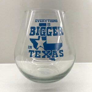 Full Bottle "Texas Size" Stemless Wine Glass-NWT